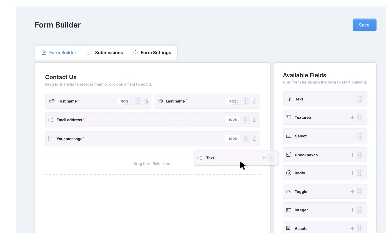 Flexible Forms Form Builder